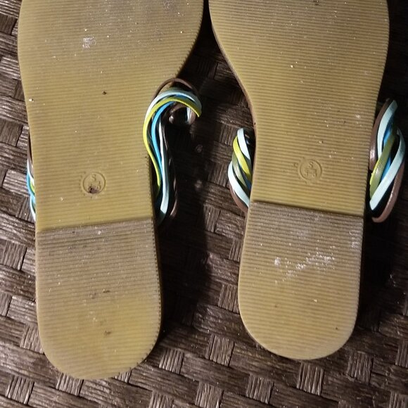 Brown Sandals and Bag Set with Braided Accents - Picture 4 of 4